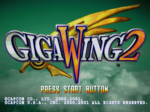 Giga Wing 2 Title Screen